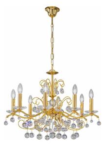 Kolarz 3234.88.3.KoT- Lampadario in cristallo con catena CARMEN 8xE14/60W/230V oro 24K