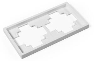 Cornice McPower "Shallow", a 2 ingressi, bianca, opaca