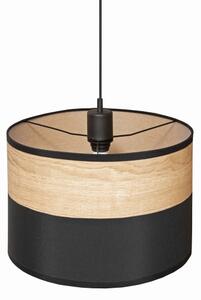 Lampadario a sospensione con cavo ALBA 1xE27/15W/230V diam. 20 cm nero/marrone