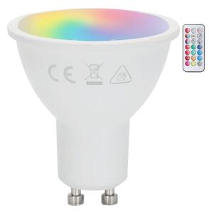 Aigostar - LED RGBW Lampadina dimmerabile GU10/4,8W/230V 3000K + telecomando