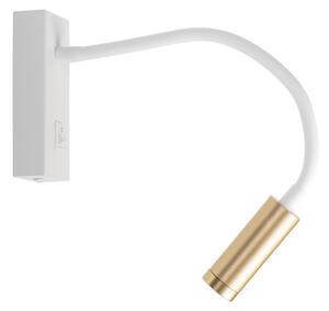 Kanlux 32518 - Lampada flessibile TONIL LED/3,3W/230V bianca/oro