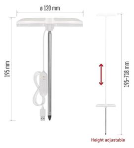 Lampada LED dimmerabile da interno per la coltivazione di piante GROW LED/8W/5V