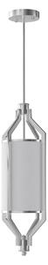 Open Design OR85853 - Lampada a sospensione ZUNDO su asta 1xE27/15W/230V cromo opaco/bianco