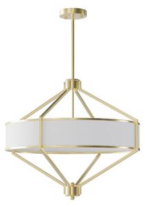 Open Design OR85839 - Lampada a sospensione con asta ZUNDO 4xE27/15W/230V ottone/bianco