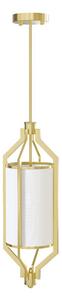Open Design OR85860 - Lampadario a sospensione su asta ZUNDO 1xE27/15W/230V ottone/bianco