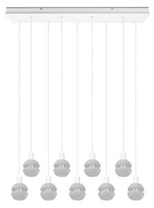 Trio - Lampadario a cavo MELA 9xE14/25W/230V bianco