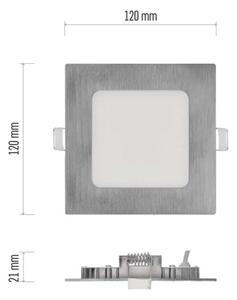 Lampada LED da incasso per controsoffitto NEXXO LED/7W/230V 3000/3500/4000K argento 12x12 cm