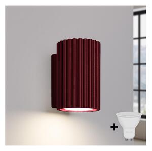 Brilagi - Lampada da parete LED CRESTO 1xGU10/10W/230V 10 cm bordeaux