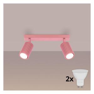 Brilagi - Faretto LED CRESTO 2xGU10/10W/230V rosa