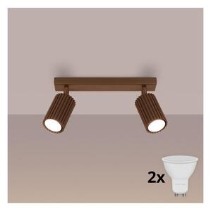 Brilagi - Faretto LED CRESTO 2xGU10/10W/230V marrone