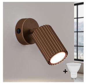 Brilagi - Faretto LED da parete CRESTO 1xGU10/10W/230V marrone