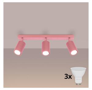 Brilagi - Faretto LED CRESTO 3xGU10/10W/230V rosa