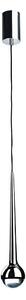 Open Design OR80261 - Lampadario LED su cavo CAPPI LED/5W/230V nero cromato