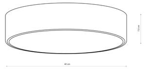 Brilagi - Plafoniera da bagno CLARE 3xE27/24W/230V diam. 40 cm IP54 marrone