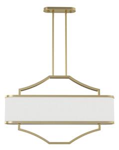 Open Design OR84856 - Lampadario a stelo GERDO OVALE 6xE14/12W/230V ottone/bianco