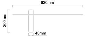 Open Design OR85082 - Applique da parete BENE LED/7W/230V 62 cm oro
