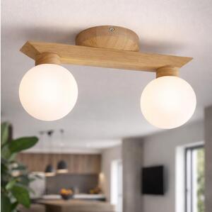 Plafoniera da soffitto ANTONIO 2xG9/5W/230V rovere/bianco