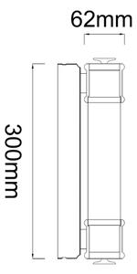 Open Design OR85280 - Illuminazione per specchio OMI LED/7W/230V 30 cm IP44 nero