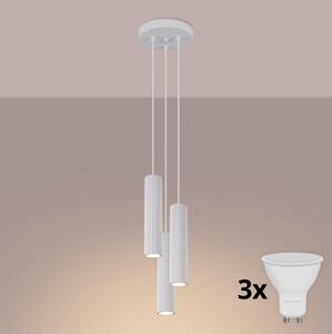 Brilagi - Lampada a sospensione LED su cavo CRESTO 3xGU10/10W/230V bianca