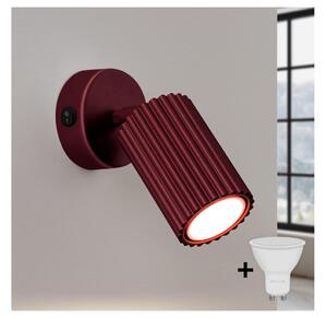 Brilagi - Faretto LED da parete orientabile CRESTO 1xGU10/10W/230V bordò