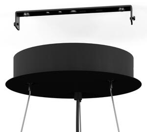 Eglo 901925 - Lampadario a cavo ARISCANI 3xE27/60W/230V nero/beige/fumé