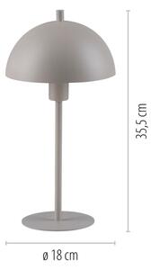 Schöner Wohnen 11726-39 - Lampada da tavolo ALI 1xE14/15W/230V grigia