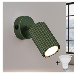 Brilagi - Faretto da parete LED CRESTO 1xGU10/10W/230V verde