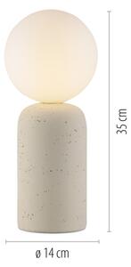 Schöner Wohnen 12543-42 - Lampada da tavolo TRAVENTA 1xG9/10W/230V cemento
