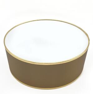 Plafoniera SIRJA DOUBLE 2xE14/15W/230V diametro 35 cm marrone/oro