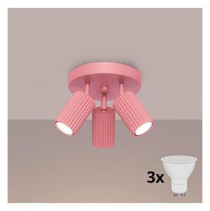 Brilagi - Faretto LED CRESTO 3xGU10/10W/230V rosa