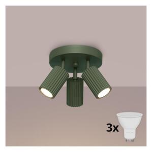 Brilagi - Faretto LED CRESTO 3xGU10/10W/230V verde