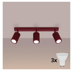Brilagi - Faretto LED CRESTO 3xGU10/10W/230V bordeaux