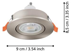 Eglo 902258 - Faretto LED da incasso BARRANCO 1xGU10/4,5W/230V cromato