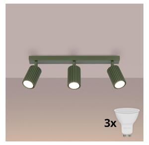 Brilagi - Faretto LED CRESTO 3xGU10/10W/230V verde