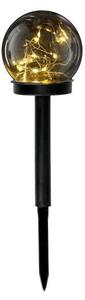 Lampada solare LED GLEAM LED/1,2V 3000K IP44 40 mAh fumé/nero