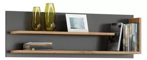 Mensola a muro FOLK PW-110 Antracite (Grigio Scuro)/Rovere Artisan - MODERNA PER SOGGIORNO CAMERA