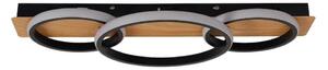 Plafoniera LED ROWENA LED/18W/230V nera/marrone