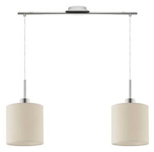 Eglo - Lampadario LED a sospensione con cavo TUNJA 2xE27/60W/230V colore crema