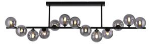 Schöner Wohnen 14505-18 - Lampadario LED a stelo DUBAI 13xG9/3W/230V nero/fumé