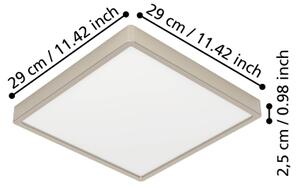 Eglo 901322 - Plafoniera LED FUEVA/13W/230V 2700/4000/6500K 29x29 cm cromato