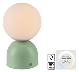 Schöner Wohnen 19218-43 - Lampada da tavolo LED dimmerabile RUDI LED/1,2W/5V verde
