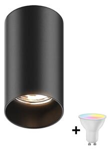 Zuma Line 92680-N - Faretto LED RGBW dimmerabile TUBA 1xGU10/4,8W/230V nero + telecomando