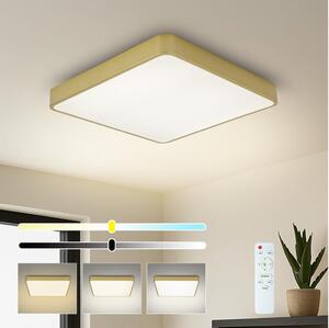 Brilagi-LED Plafoniera dimmerabile POOL LED/36W/230V 3000-6000K 40x40 cm dorata + telecomando incluso