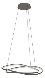 Eglo 390515 - Lampadario a sospensione dimmerabile GUNTIN LED/60W/230V grigio + telecomando