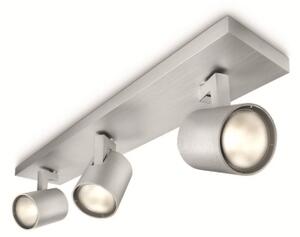 Philips 53093/48/12 - Faretto LED RGBW dimmerabile RUNNER 3xGU10/4,8W/230V cromo + telecomando