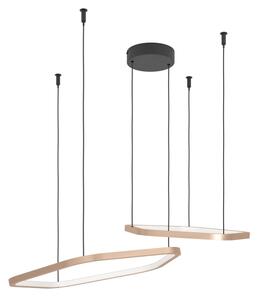 Eglo 390507 - Lampadario dimmerabile LED a sospensione con cavo ESTRELLA LED/30W/230V ottone + telecomando