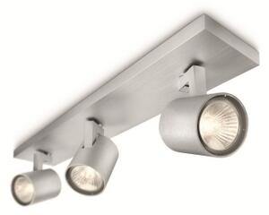 Philips 53093/48/12 - Faretto LED RGBW dimmerabile RUNNER 3xGU10/4,8W/230V cromo + telecomando