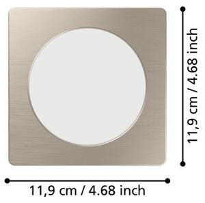 Eglo 901408 - Lampada da incasso LED FUEVA LED/6,3W/230V 11,9x11,9 cm cromo
