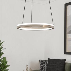 Eglo 901824 - Lampadario LED dimmerabile a cavo MEZZOMONTE 2xLED/20W/230V beige + telecomando