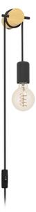 Eglo 43898 - Lampada da parete BUDDON 1xE27/13W/230V nero/beige